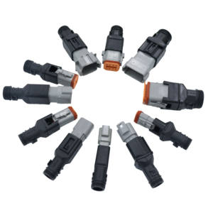 ドイツ製2/3/4/6/8/12ピンDT15/DT13 <span class=keywords><strong>PCB</strong></span>ストレート/直角パネルマウントコネクタ、バックシェル/ラバーブーツ（DT/DTMコネクタ用） - Product Image 3