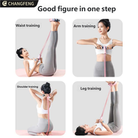 Tirador de Pedal para mujer, cuerda de resistencia, dispositivo de asistencia para sentarse, Apertura trasera, adelgazamiento Abdominal, bandas mágicas de ejercicio de estiramiento