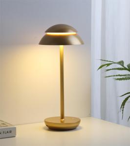 El Yapımı Modern LED Esnek Mantar Masa Lambası Bronz E26 Dokunmatik Kontrol Antik İskandinav Tasarım Ev Otel Restoran Başucu İçin - Product Image 1