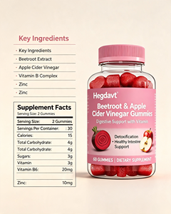 Gomitas de Vinagre de Sidra de <span class=keywords><strong>Manzana</strong></span> Keto para Control de Peso, Metabolismo y Apoyo Digestivo, Marca Privada OEM, Suplemento para Adultos al por Mayor - Product Image 2