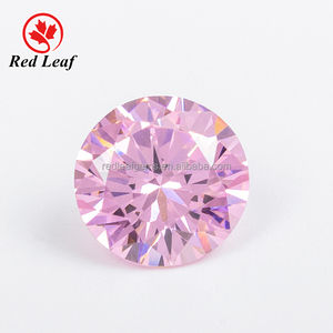 Redleaf takı kübik zirkonya çeşitli renk yuvarlak şekil gevşek taş CZ taşlar - Product Image 3