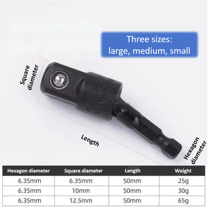 Bán Buôn Cr-V 1/4 "3/8" 1/2 "Khoan Điện Ổ Cắm Adapter Tác Động Điều Khiển Mở Rộng Vuông Ổ Cắm Khoan Bits Kết Nối Rod - Product Image 4