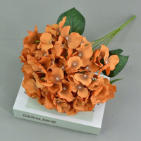 Kunstzijde 5-takken grote hortensia boeket bruiloft locatie decoratie bruidsboog ceremonie achtergrond bloemstuk