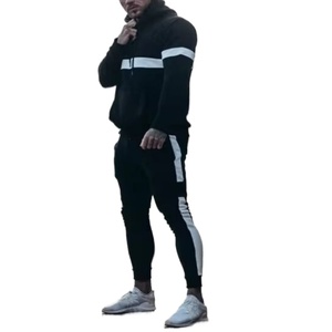 ชุดกีฬาผู้ชายแบบกำหนดเอง ชุดวอร์มผู้ชายไซส์ใหญ่ ชุดกีฬาผู้ชายพร้อมฮู้ด - Product Image 4