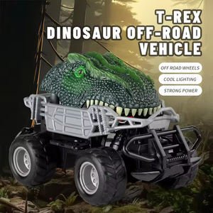 <span class=keywords><strong>T</strong></span>ête de dinosaure voiture radiocommandée <span class=keywords><strong>T</strong></span>-<span class=keywords><strong>Rex</strong></span> hors route voiture RC avec lumière LED tout Terrain enfants jouet Animal monstre camion direction Flexible - Product Image 2