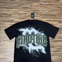 T-shirt surdimensionné en tricot à imprimé numérique tendance hip-hop de la marque Guangzhou MIXED EMOTION pour l'été