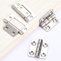 Mini charnières en acier inoxydable, charnières petites et résistantes à la rouille pour boîtes à bijoux, boîtes cadeaux et portes d'armoires