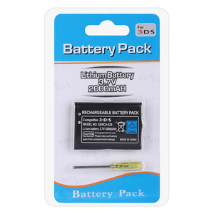 Batterie de remplacement rechargeable 3,7 V 2000 mAh pour <span class=keywords><strong>Nintendo</strong></span> <span class=keywords><strong>3DS</strong></span>, pack de batteries de charge pour manette de jeu <span class=keywords><strong>3DS</strong></span> - Product Image 2