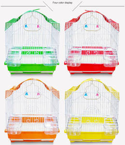 2022 yeni düşük adedi OEM kuş kafesi plastik tepsi ile metal papağan kuş kafesi hayvan kafesleri - Product Image 4