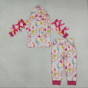 Conjuntos Navideños para Hermanas: Sudadera con Capucha, Mangas con Lazos, Luces de Jengibre y Bolsillos, Pantalones Jogger - Product Image 2
