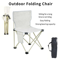 Ensemble table et chaises pliantes de camping en tissu Oxford 600D, chaise de camping portable en acier