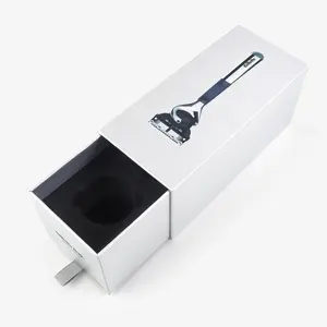 Embalagem de luxo artesanal de papelão com gaveta deslizante, caixa de presente com alça de fita, novidade de 2024, caixa de presente para o dia dos namorados
