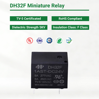 DH32F-1CST-DC24V 32F CQC TUV RoHS 5A PCB Miniature Relay 5Pin 24V Peralatan Rumah Tangga Sistem Daya Rumah Pintar Meteran Daya