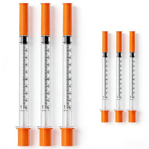 Jeringas <span class=keywords><strong>de</strong></span> <span class=keywords><strong>Insulina</strong></span> <span class=keywords><strong>de</strong></span> 1 ml, Calibre 29, 31G, <span class=keywords><strong>100</strong></span> <span class=keywords><strong>Unidades</strong></span>, 6 mm, Uso Veterinario, 1 ml U100, 30G x 8 mm (Caja <span class=keywords><strong>de</strong></span> <span class=keywords><strong>100</strong></span>) - Product Image 1