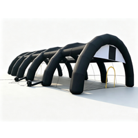 Tente tunnel gonflable avec arche, toile respirante, auvent gonflable pour activités sportives en plein air