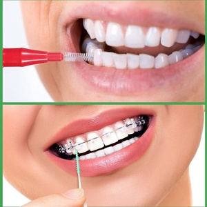 Interdental Brush Tooth Floss Tooth Cleaning Tool <b>Toothpick</b> Dental Tooth Flossing Head Oral Dental Flosser 60pcs Per Bag - Product Image 6