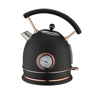 Hot Water Kettle Electric Stainless Steel Pour-Over 1.8L Kettle Teapot Boiler With Thermometer
