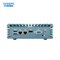 Nuevo Mini PC Industrial para Juegos HVAEIPC HW-N460 Sin Ventilador, Intel Core I7 de Doble Núcleo, 4GB DDR3, SSD, Linux/Ubuntu/Windows OS, Potente