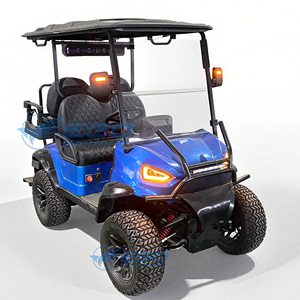 Carrito de Golf Eléctrico de 4 Ruedas para 4 Pasajeros, Vehículo de Nueva Energía para Turismo, Carrito de Golf Clásico - Product Image 1