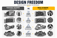 Service d'impression 3D sur mesure en métal, pièces en acier inoxydable et alliage de nickel avec finition CNC pour applications d'ingénierie