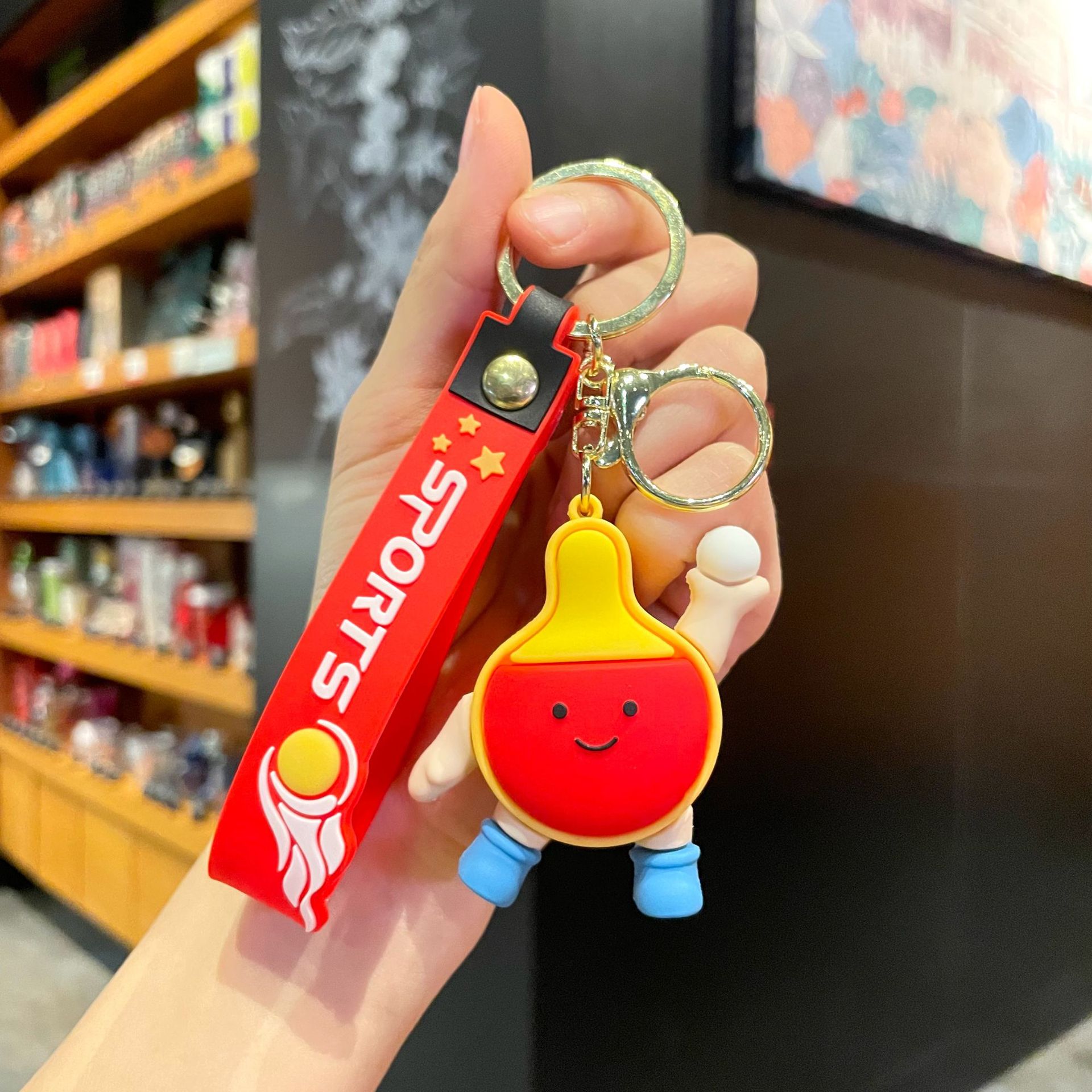 Pendiente original de los tenis de mesa