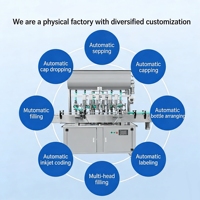 Machine de remplissage de liquides industrielle automatique multi-embouts, remplisseuse de bouteilles haute précision avec PLC pour liquides cosmétiques, sauces et huiles comestibles