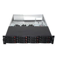 Châssis de serveur industriel en rack MACASE R255-12 19 pouces, 12 baies, échange à chaud, ATX 2U, alimentation redondante, bonne quantité en stock