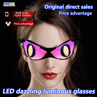 Lunettes de vue intelligentes LED programmables pour les fêtes du nouvel an chinois Lunettes lumineuses lumineuses pour le plaisir et la nouveauté