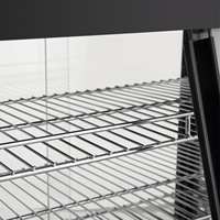 Vitrine chauffante électrique professionnelle pour comptoir - en verre, pour la restauration rapide