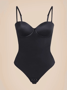 Body de lencería sin costuras con cordones traseros y efecto moldeador - Product Image 6