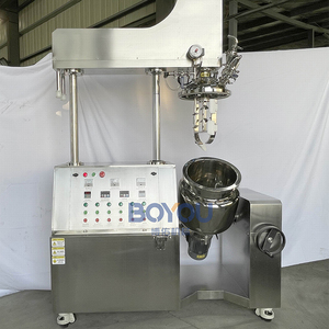 Máy trộn nhũ hóa chân không Kem nghiêng 100L tốc độ cao với homogenizer tuần hoàn bên ngoài - Product Image 3