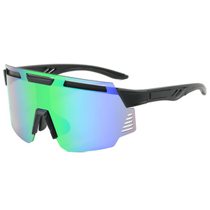 Cycling Goggles Black <b>Frame</b> PC Lens UV400 Anti Slip Outdoor Sports Travel Men's Unisex <b>Large</b> <b>Frame</b> Type 3 Sunshades - Product Image 1