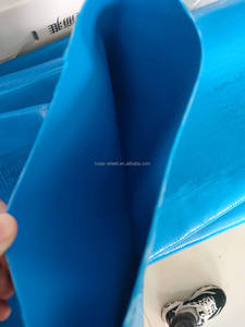สายยางระบายน้ำ PVC สีฟ้า แบบแบน ขนาด 4 นิ้ว สำหรับปั๊มสระว่ายน้ำ การเกษตร และการชลประทาน - Product Image 2