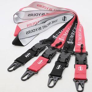 Custom Eco-Friendly <b>Polyester</b> Heavy Duty Jacquard <b>Lanyards</b> Quick Release Buckle Eagle Beak Hook Tactical Outdoor Adventure - Product Image 1