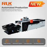 RUK MRC Nuevo Plotter de Corte de Mesa Plana CNC para Cartón con Cuchilla Oscilante, 3 Años de Garantía
