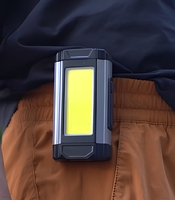 Lampe de travail LED portable XPE+COB, lampe d'urgence rechargeable, étanche IP44, batterie 1800mAh, autonomie 3-8 heures, utilisation en atelier et en jardin