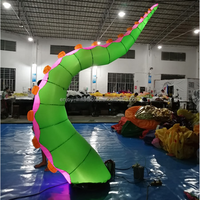Tentacule de pieuvre gonflable pour sortir de la fenêtre du bâtiment, design gonflable Kraken pour la décoration
