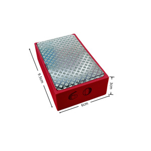 Tampon de polissage diamanté 90x55mm, abrasif fin moyen pour pierre, carreaux de céramique, verre, acier, utilisation avec meuleuse d'angle - Product Image 4