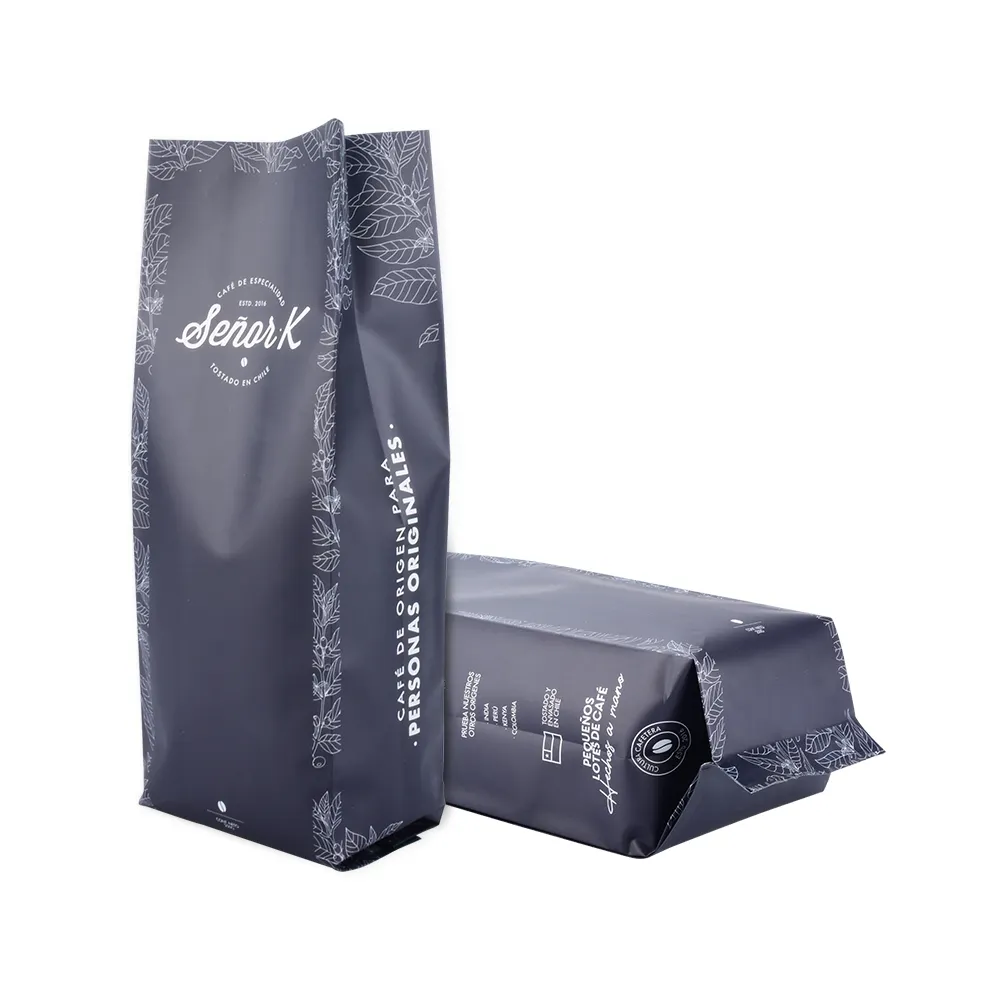 Custom Logo Design Food Grade Packaging Coffee Bag Valve And Tin Tie