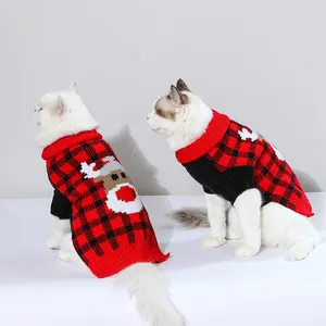 Ropa de otoño para perros, suéter de cuello alto para perros, tejido Xs S M l Xl Xxl, ropa cálida de invierno para mascotas, disfraces de Navidad para perros