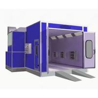 Cabine de peinture électrique 48 kW certifiée CE LED pour carrosserie automobile, atelier professionnel 220-380 V