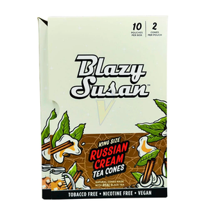 Custom Style Classic Blazy-kingsize <b>Rolling</b> Paper 110mm Width Brown 78x44mm Square Shape Tea Leaf Cones King Size 10pk - Product Image 3