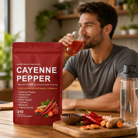 240 gélules molles d'extrait naturel de piment de Cayenne de qualité supérieure pour adultes – Soutien antioxydant, santé cardiaque et digestive
