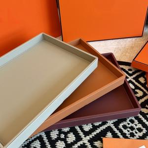 Bandejas Francesas Modernas de Madera Pulida Transparente en Forma de Diamante, Juego de Regalo de Lujo Multifuncional, Seguro para Contacto con Alimentos, para Salones de Belleza y Té - Product Image 4