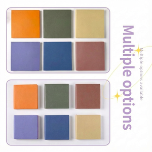 Mini taccuino quadrato con copertura impermeabile in morbida pelle 100 fogli di linea/griglia/vuoto diario portatile <span class=keywords><strong>per</strong></span> i viaggi - Product Image 2