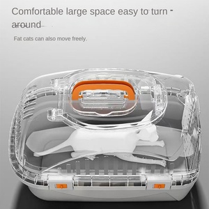 Bolsa portátil para gatos de gran capacidad, Material ABS y nailon con techo solar y valla a juego de colores, mochila panorámica para animales pequeños - Product Image 2