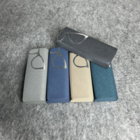 Étui à lunettes en cuir PU et métal de haute qualité, portable et résistant aux chocs, unisexe avec impression de logo personnalisable