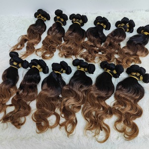 Promoción Letsfly: Paquetes de Cabello Humano Remy de 16 Pulgadas con Ondas Suaves, 20 Piezas, 1 kg, 9A, Color Negro y 1B30, Envío Rápido - Product Image 1