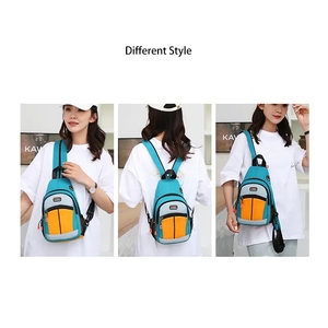 Sac à bandoulière imperméable tendance avec trou pour écouteurs, sacs messagers, sac banane pour femmes, sac de poitrine pour femmes - Product Image 5