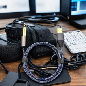 USB 1/4 TRS Stereo ses kablosu, 4FT USB a Laptop için 6.35mm 1/4 inç erkek ses adaptörü, Windows, PC, amplifikatör, hoparlör, - Product Image 6